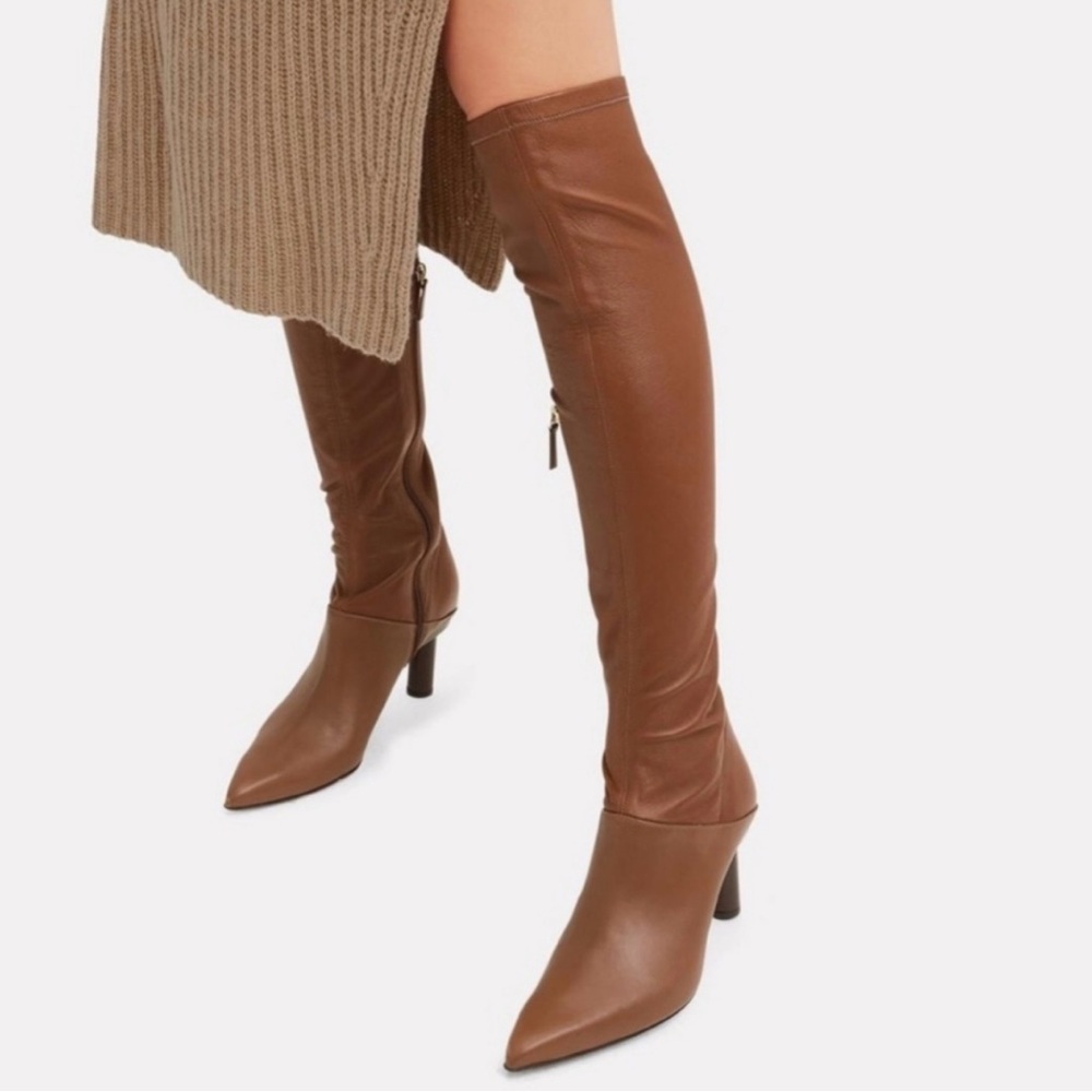 Tibi High Heel Leather Boots